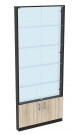 Торговая витрина с 4-мя стеклянными полками 100x900 мм серии NEXT-4 №8-1 (З/C - СТЕКЛО)