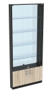 Торговая витрина с 4-мя стеклянными полками 150x900 мм серии NEXT-4 №9-2 (З/C - ЗЕРКАЛО)