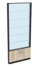 Торговая витрина с 5-ю стеклянными полками 100x900 мм серии NEXT-5 №8-1 (З/C - СТЕКЛО)