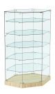 Витрина Хит продаж №513 (угловая шестигранная, закрытая, З/C - стекло)