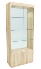 Стеклянная витрина №1-2 с каркасом из ДСП (задняя стенка стекло)