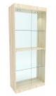Стеклянная витрина №8-2 с каркасом из ДСП (задняя стенка - стекло)