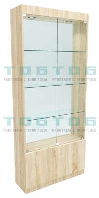 Стеклянная витрина серии Эконом № 300-2 (задняя стенка Стекло)