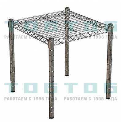 Хромированный стол Стиль №1-5 (500х450х450)