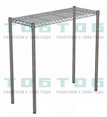 Хромированный стол Стиль №3-1 (1000х900х350)