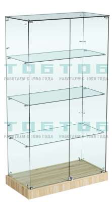 Стеклянная вертикальная витрина Хит продаж №5 (закрытая, задняя стенка - стекло)