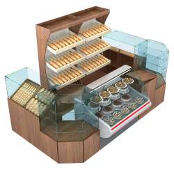 Пристенные павильоны для торговли хлебом и выпечкой серии BAKERY