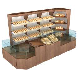 Угловые павильоны для торговли хлебом и выпечкой серии BAKERY
