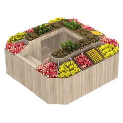 Торговые островки-павильоны для продажи фруктов и овощей серии FRUIT-COURT