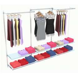Настенная система для торговли одеждой METAL