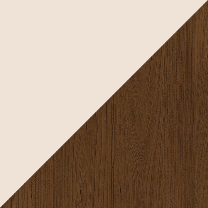 Торговый островок с декоративными накладками №2 восьмиугольный (6,48 кв.м) Крем Вайс + Орех