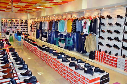 Пример изготовленного нами оборудования для торговли обувью