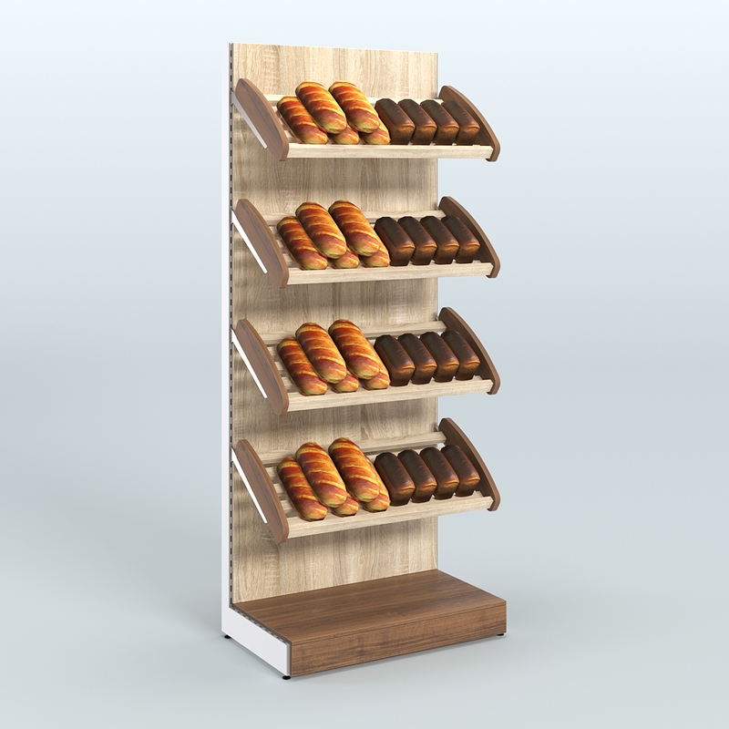 Стеллажи для хлеба пристенные