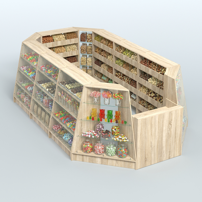 Торговые островки для конфет и орехов