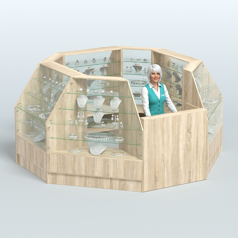 Низкие торговые островки серии Алмаз