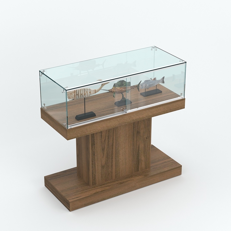 Стеклянные островные прилавки