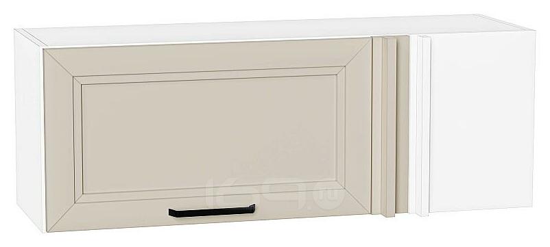 Шкаф верхний прямой угловой горизонтальный Нео Cream Silk/Белый 358*1000*350
