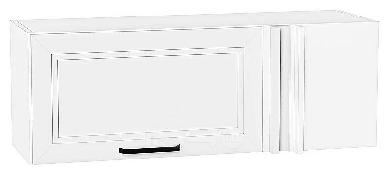 Шкаф верхний прямой угловой горизонтальный Нео White Silk/Белый 358*1000*350