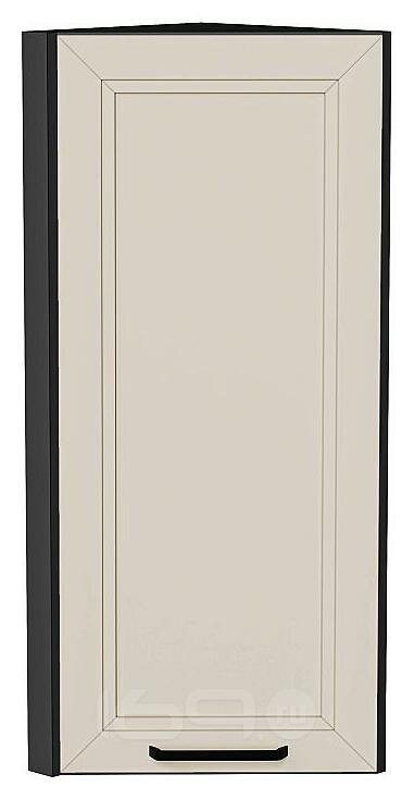 Шкаф верхний торцевой Нео Cream Silk/Graphite 920*300*306