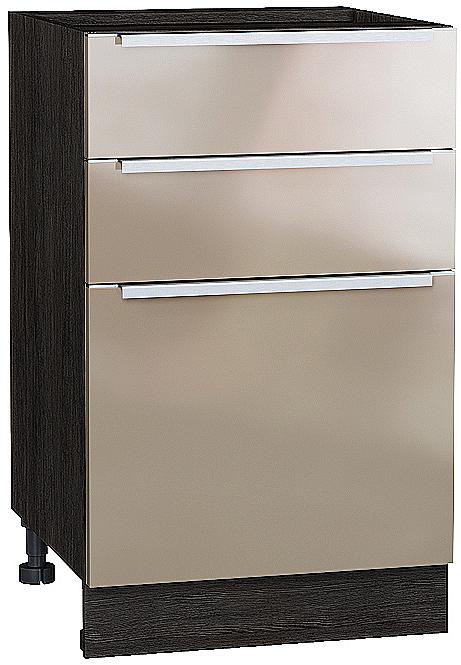 Шкаф нижний с 3-мя ящиками Фьюжн Н 503 Gallant-Венге