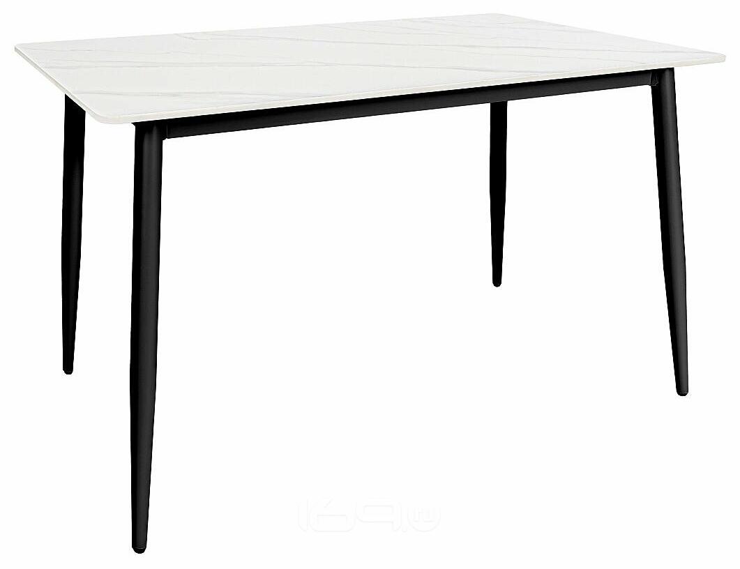 Стол Uni-Form-S2.2B SBlack/White Matt Marble 727*1300*700