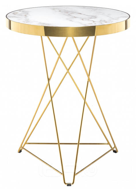 Стол деревянный Milena white / gold