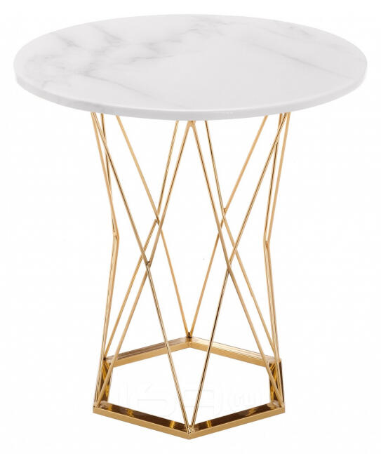 Стол деревянный Melan white / gold