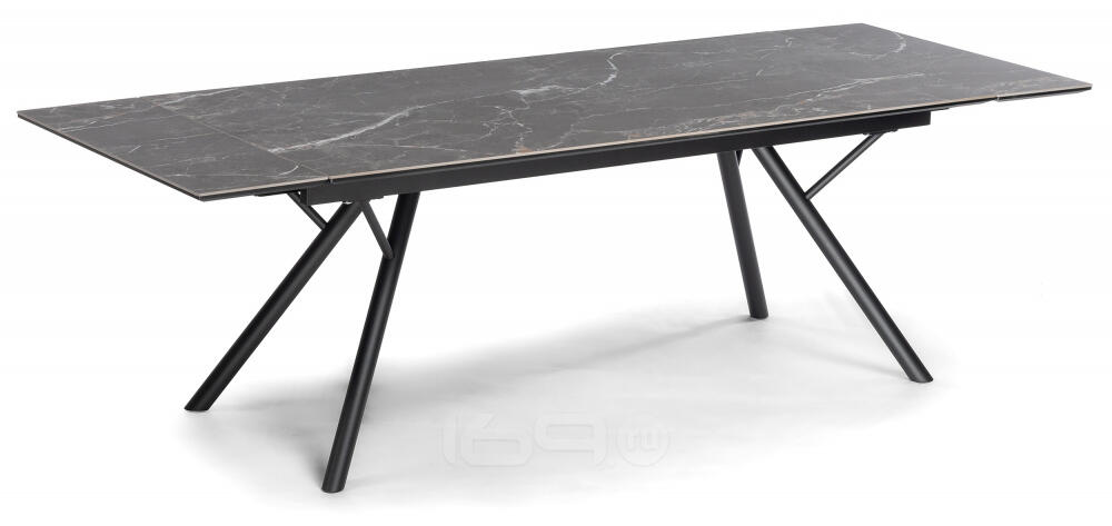 Керамический стол Ворен 180(240)x90 nero markina / черный