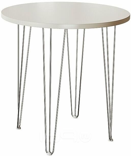 Стол обеденный круглый TLC-1.2 Cashmere In 2S/C Хром 732*750*750
