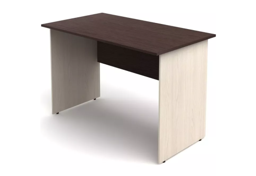 Стол рабочий, цвет венге + дуб молочный