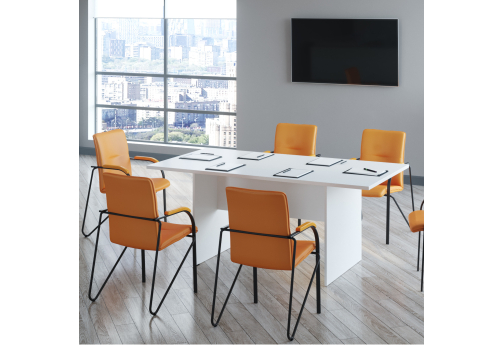 Стол для совещаний МЛ Стиль Белый, цвет белый