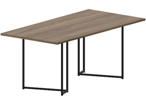 Стол для переговоров Мейлон, цвет орех + черный