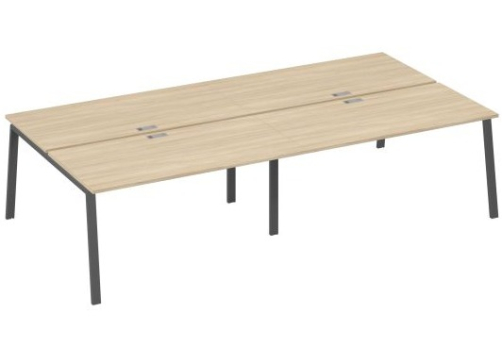 Рабочая станция 4х160 Мира Трио, цвет дуб скандинавский + антрацит