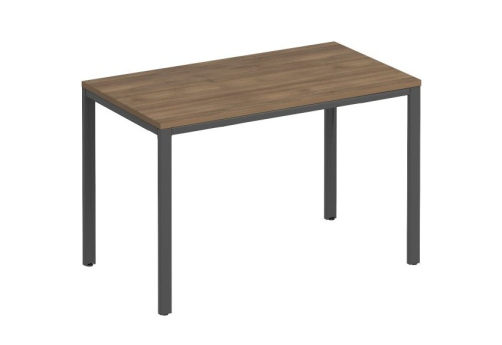 Стол письменный на металлокаркасе Прайм Металл 25, цвет шамони темный + антрацит