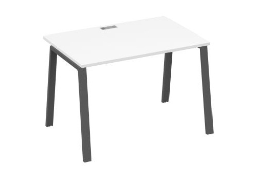 Стол письменный Мира Трио, цвет белый премиум + антрацит
