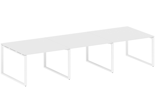 Стол для переговоров (3 столешницы), цвет белый