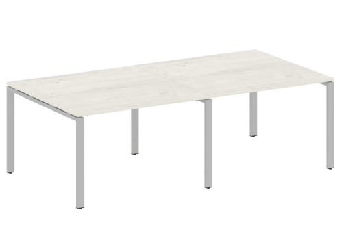 Стол для переговоров (2 столешницы), цвет дуб новара