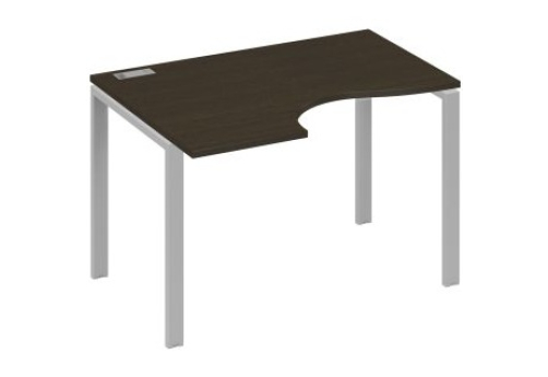 Стол эргономичный левый Мира Нумо, цвет венге + серый