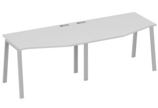 Станция рабочая эргономичная 2х120 Мира Трио, цвет серый + серый