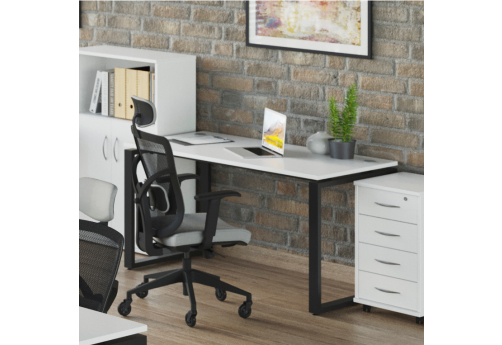 Стол рабочий Апрель Квадро Белый, цвет белый