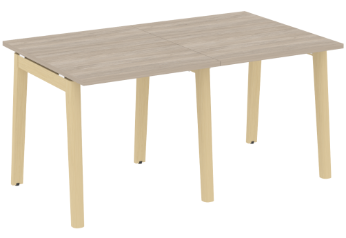 Стол для переговоров (2 столешницы), цвет дуб аттик