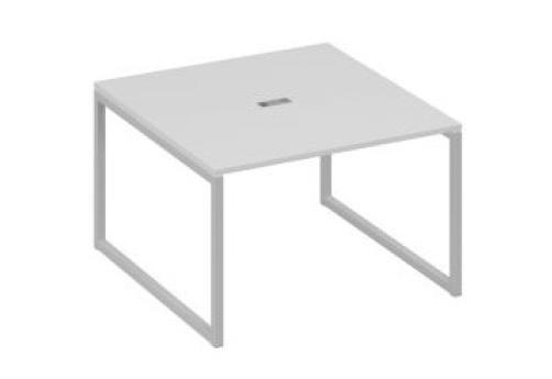 Стол для переговоров квадратный Мира Одри, цвет серый + серый