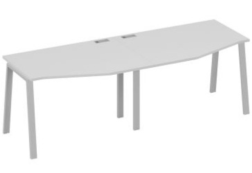 Рабочая станция эргономичная (2х120) Мира Нумо, цвет серый + серый