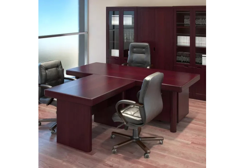 Стол письменный с брифинг-приставкой Фиджи, цвет палисандр