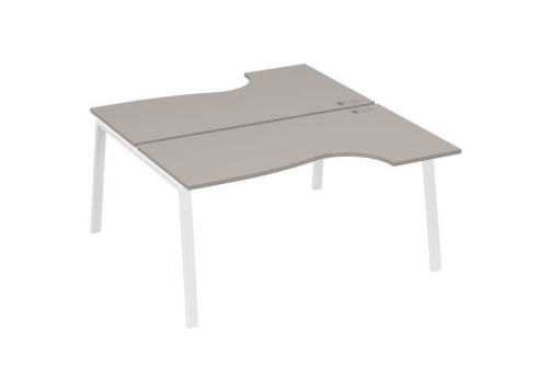 Станция рабочая эргономичная 2х160 Мира Трио, цвет мокко премиум + белый