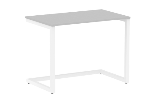 Стол письменный, цвет серый + белый