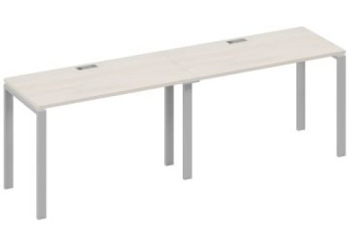 Рабочая станция (2х120) Мира Нумо, цвет дуб шамони + серый