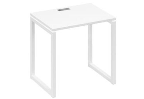 Стол письменный Мира Одри, цвет белый премиум + белый