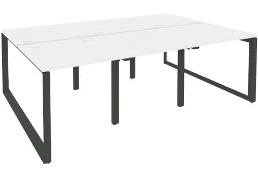 Рабочая станция, цвет белый + черный