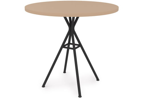Стол обеденный круглый Мальта, цвет мокко